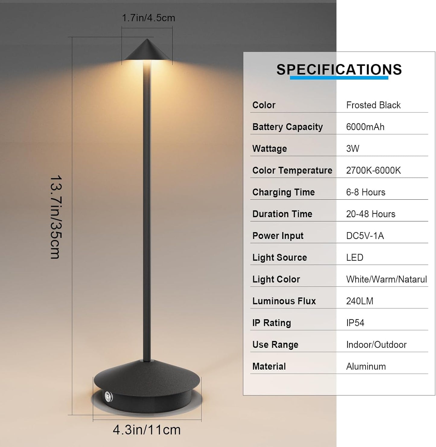 Table Lamp Touch